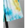 imageVerdusa Boys 2 Piece Outfits Tie Dye Crew Neck Tee Shirts and Track ShortsGreen and Blue
