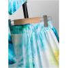 imageVerdusa Boys 2 Piece Outfits Tie Dye Crew Neck Tee Shirts and Track ShortsGreen and Blue