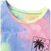 imageVerdusa Boys 2 Piece Outfits Tie Dye Crew Neck Tee Shirts and Track ShortsMulticolor