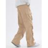 imageVerdusa Boys Casual Cargo Pants Elastic Waist Workout Sweatpants JoggersApricot