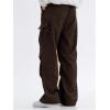 imageVerdusa Boys Casual Cargo Pants Elastic Waist Workout Sweatpants JoggersChocolate Brown