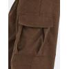imageVerdusa Boys Casual Cargo Pants Elastic Waist Workout Sweatpants JoggersCoffee Brown