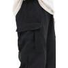 imageVerdusa Boys Casual Cargo Pants Elastic Waist Workout Sweatpants JoggersDark Black