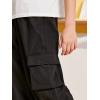 imageVerdusa Boys Casual Elastic Waist Cargo Pants with Side PocketsBlack