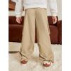 imageVerdusa Boys Casual Elastic Waist Cargo Pants with Side PocketsKhaki