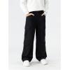 imageVerdusa Boys Casual Elastic Waist Denim Cargo Pants Straight Leg Trousers with PocketBlack