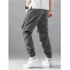 imageVerdusa Boys Drawstring Waist Flap Pockets Casual Cargo Pants JoggersGrey