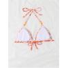 imageVerdusa Womens Floral Print Halter Bikini Top String Triangle Bra Swimsuit TopsMulticolor