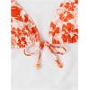 imageVerdusa Womens Floral Print Halter Bikini Top String Triangle Bra Swimsuit TopsMulticolor