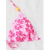 imageVerdusa Womens Floral Print Halter Bikini Top String Triangle Bra Swimsuit TopsPink