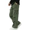 imageVerdusa Boys Casual Cargo Pants Elastic Waist Workout Sweatpants JoggersArmy Green