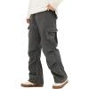 imageVerdusa Boys Casual Cargo Pants Elastic Waist Workout Sweatpants JoggersDark Grey