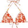 imageVerdusa Womens Floral Print Halter Bikini Top String Triangle Bra Swimsuit TopsMulticolor