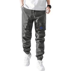 imageVerdusa Boys Drawstring Waist Flap Pockets Casual Cargo Pants JoggersGrey