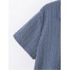 imageVerdusa Boys Casual Shirt Tops Short Sleeve Collar Textured Tee ShirtsDusty Blue