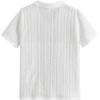 imageVerdusa Boys Casual Shirt Tops Short Sleeve Collar Textured Tee ShirtsWhite