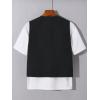 imageVerdusa Boys Flap Pocket Zipper Up Sleeveless Casual Cargo Vest Jacket OuterwearBlack