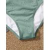 imageVerdusa Girls 3 Piece Halter Bikini Sets Bathing Suit with Cover Up SkirtGreen