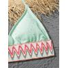 imageVerdusa Girls 3 Piece Halter Bikini Sets Bathing Suit with Cover Up SkirtMint Green