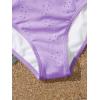 imageVerdusa Girls 3 Piece Halter Bikini Sets Bathing Suit with Cover Up SkirtPurple