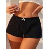 imageVerdusa Womens 3pack Ribbed Boy Shorts Underwear Bow Frill Trim PantiesMulticolor
