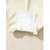 imageVerdusa Womens 3pack Ribbed Boy Shorts Underwear Bow Frill Trim PantiesWhie Beige Black