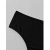 imageVerdusa Womens High Cut Swimwear Beach Panty Thong High Waisted Bikini BottomBlack Solid