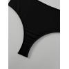 imageVerdusa Womens High Cut Swimwear Beach Panty Thong High Waisted Bikini BottomBlack Solid