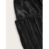 imageVerdusa Womens Tie Front Deep V Neck Sleeveless Split Crop Halter TopBlack
