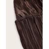 imageVerdusa Womens Tie Front Deep V Neck Sleeveless Split Crop Halter TopChocolate Brown