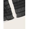 imageVerdusa Womens Tie Front Deep V Neck Sleeveless Split Crop Halter TopMesh Black