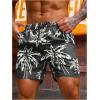 imageVerdusa Mens Drawstring Waist Swimwear Beach Shorts Swim Trunks with PocketsBlack and White