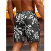 imageVerdusa Mens Drawstring Waist Swimwear Beach Shorts Swim Trunks with PocketsBlack and White
