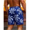 imageVerdusa Mens Drawstring Waist Swimwear Beach Shorts Swim Trunks with PocketsBlue White