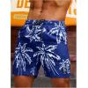 imageVerdusa Mens Drawstring Waist Swimwear Beach Shorts Swim Trunks with PocketsBlue White