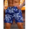 imageVerdusa Mens Drawstring Waist Swimwear Beach Shorts Swim Trunks with PocketsBlue White