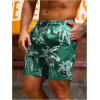 imageVerdusa Mens Drawstring Waist Swimwear Beach Shorts Swim Trunks with PocketsDark Green