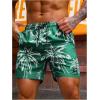 imageVerdusa Mens Drawstring Waist Swimwear Beach Shorts Swim Trunks with PocketsDark Green