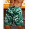 imageVerdusa Mens Drawstring Waist Swimwear Beach Shorts Swim Trunks with PocketsDark Green