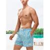 imageVerdusa Mens Drawstring Waist Swimwear Beach Shorts Swim Trunks with PocketsFloral Blue