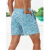 imageVerdusa Mens Drawstring Waist Swimwear Beach Shorts Swim Trunks with PocketsFloral Blue