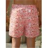 imageVerdusa Mens Drawstring Waist Swimwear Beach Shorts Swim Trunks with PocketsFloral Red