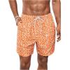 imageVerdusa Mens Drawstring Waist Swimwear Beach Shorts Swim Trunks with PocketsOrange