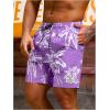 imageVerdusa Mens Drawstring Waist Swimwear Beach Shorts Swim Trunks with PocketsPurple