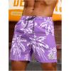 imageVerdusa Mens Drawstring Waist Swimwear Beach Shorts Swim Trunks with PocketsPurple