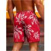 imageVerdusa Mens Drawstring Waist Swimwear Beach Shorts Swim Trunks with PocketsRed