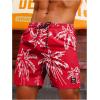 imageVerdusa Mens Drawstring Waist Swimwear Beach Shorts Swim Trunks with PocketsRed