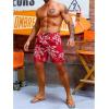 imageVerdusa Mens Drawstring Waist Swimwear Beach Shorts Swim Trunks with PocketsRed