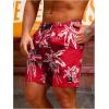 imageVerdusa Mens Drawstring Waist Swimwear Beach Shorts Swim Trunks with PocketsRed
