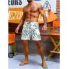 imageVerdusa Mens Drawstring Waist Swimwear Beach Shorts Swim Trunks with PocketsWhite Green